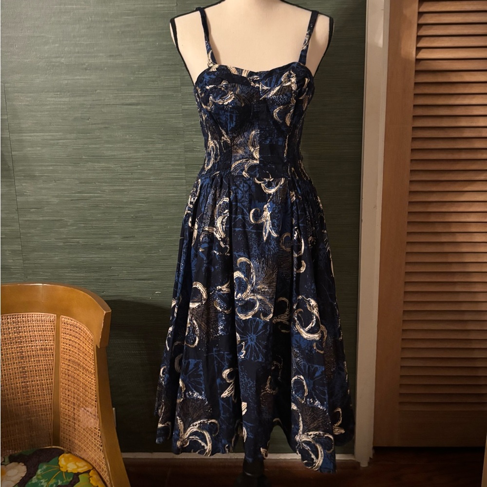 Vintage Alfred Shaheen Hawaiian Dress pinup bombshell tiki hostess 50’s - Picture 2 of 10